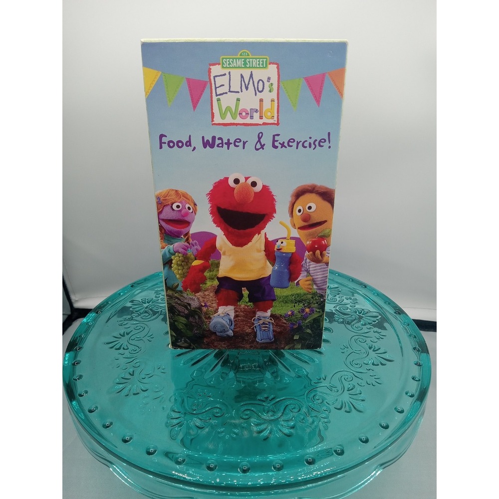 Elmo's World Food, Water & Exercise (VHS, 2005, Rare)